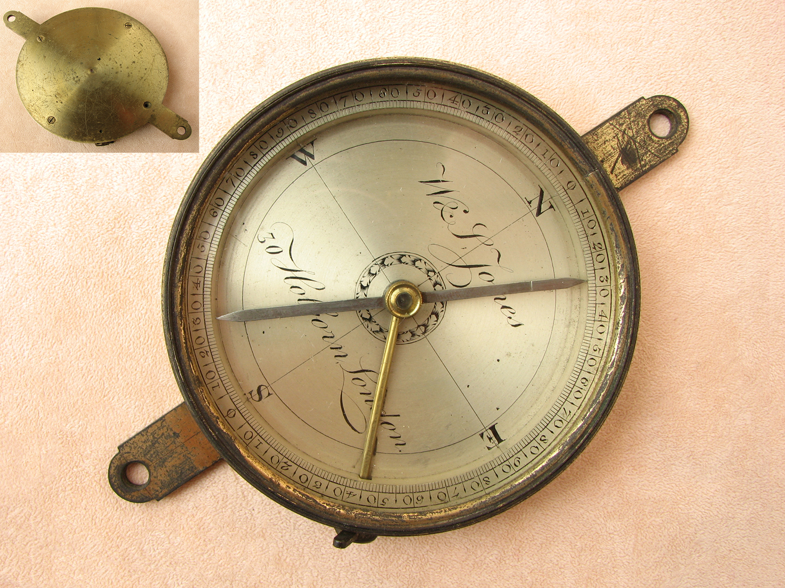 Early 19th Century Surveyors Compass by W & S Jones